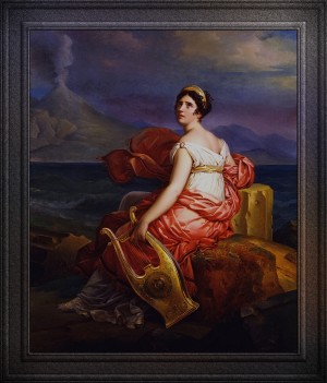 Madame de Stael As Corrine by Francois Pascal Simon Baron Gerard Classical Fine Art Reproduction